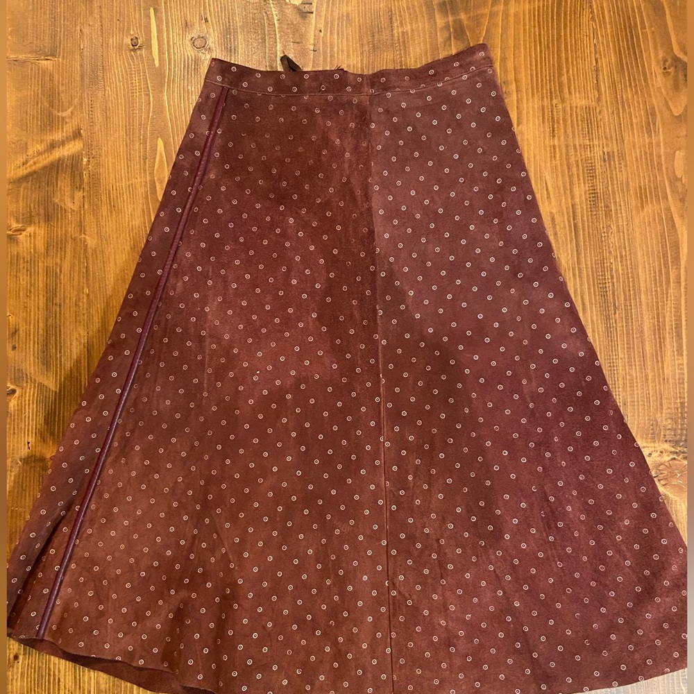 Vintage - Genuine Leather Skirt Made in Finland